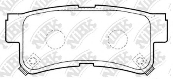 Комплект тормозных колодок, дисковый тормоз NiBK PN0765
