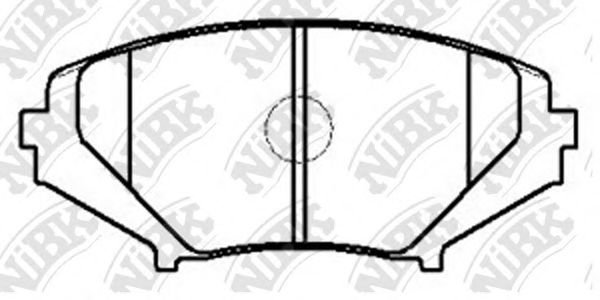Комплект тормозных колодок, дисковый тормоз NiBK PN5801