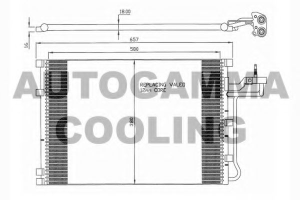 Конденсатор, кондиционер AUTOGAMMA 104477