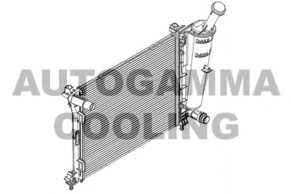 Радиатор, охлаждение двигателя AUTOGAMMA 107088