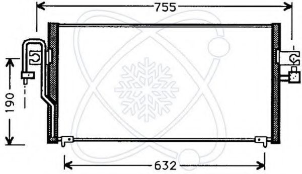 Конденсатор, кондиционер ELECTRO AUTO 30W0007