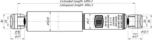 Амортизатор TRIALLI AG 01502