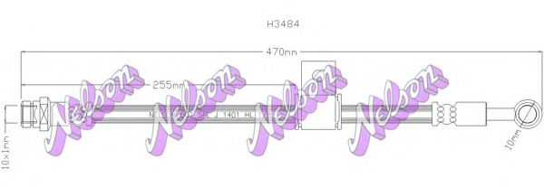 Тормозной шланг Brovex-Nelson H3484