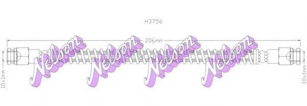 Тормозной шланг Brovex-Nelson H3756