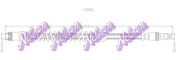 Тормозной шланг Brovex-Nelson H3881