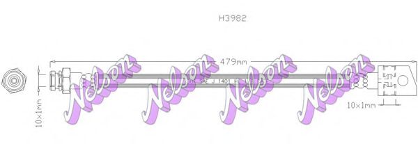 Тормозной шланг Brovex-Nelson H3982