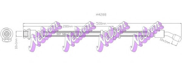 Тормозной шланг Brovex-Nelson H4288
