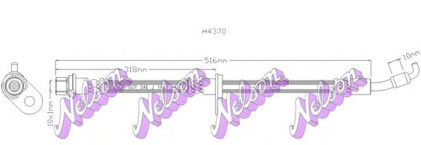 Тормозной шланг Brovex-Nelson H4370