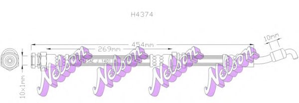 Тормозной шланг Brovex-Nelson H4374