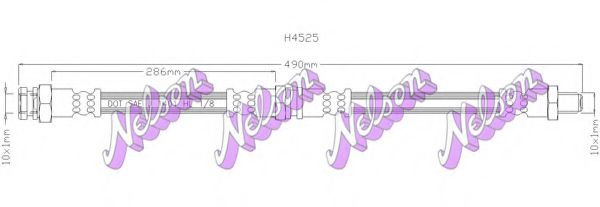 Тормозной шланг Brovex-Nelson H4525