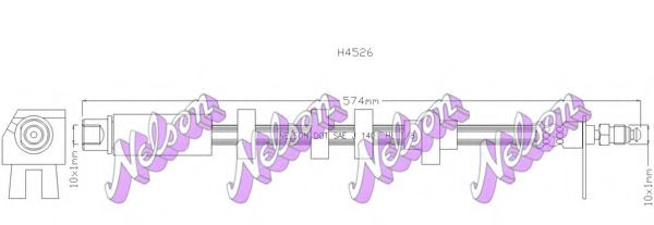 Тормозной шланг Brovex-Nelson H4526