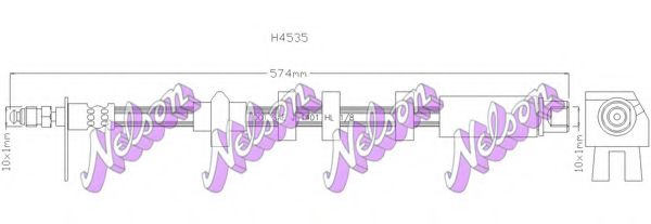 Тормозной шланг Brovex-Nelson H4535