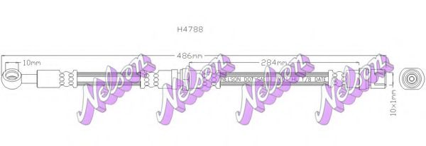 Тормозной шланг Brovex-Nelson H4788