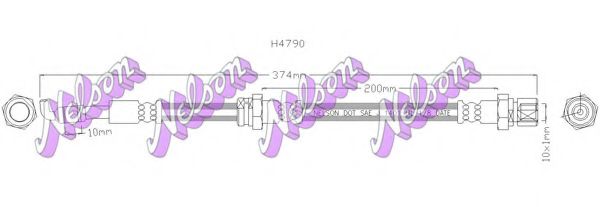 Тормозной шланг Brovex-Nelson H4790