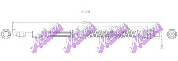 Тормозной шланг Brovex-Nelson H4791