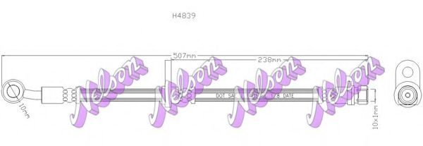 Тормозной шланг Brovex-Nelson H4839