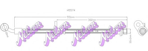Тормозной шланг Brovex-Nelson H5574Q