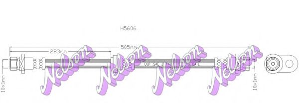 Тормозной шланг Brovex-Nelson H5606