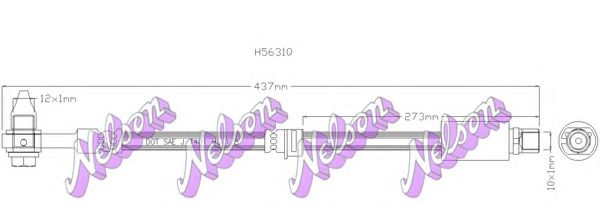 Тормозной шланг Brovex-Nelson H5631Q