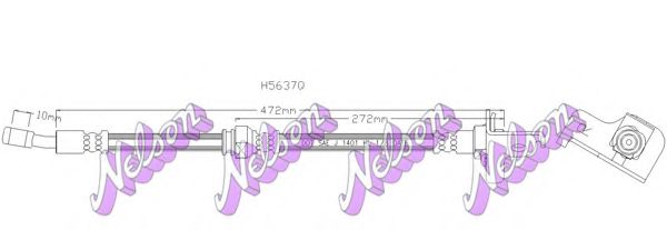 Тормозной шланг Brovex-Nelson H5637Q