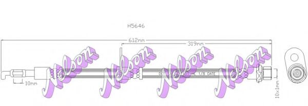Тормозной шланг Brovex-Nelson H5646