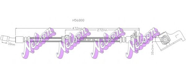 Тормозной шланг Brovex-Nelson H5680Q