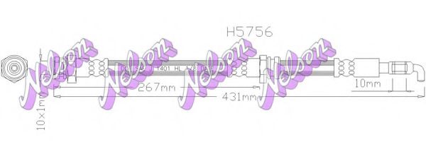 Тормозной шланг Brovex-Nelson H5756