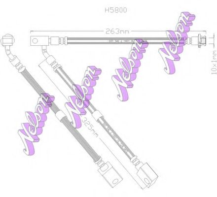 Тормозной шланг Brovex-Nelson H5800