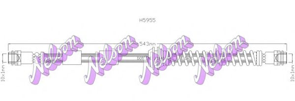 Тормозной шланг Brovex-Nelson H5955