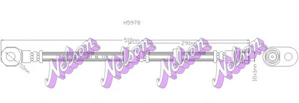 Тормозной шланг Brovex-Nelson H5978