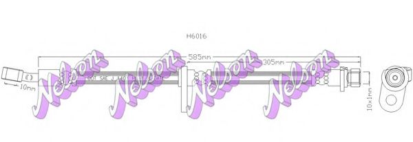 Тормозной шланг Brovex-Nelson H6016