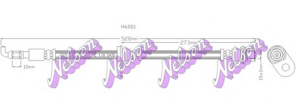 Тормозной шланг Brovex-Nelson H6081