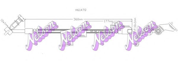 Тормозной шланг Brovex-Nelson H6147Q