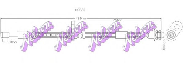 Тормозной шланг Brovex-Nelson H6620