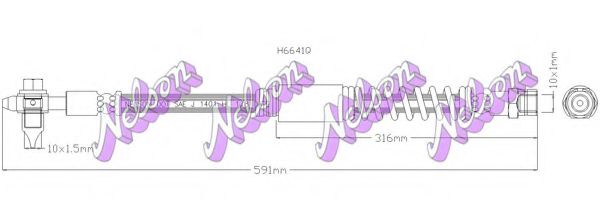Тормозной шланг Brovex-Nelson H6641Q