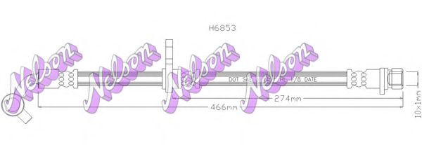 Тормозной шланг Brovex-Nelson H6853