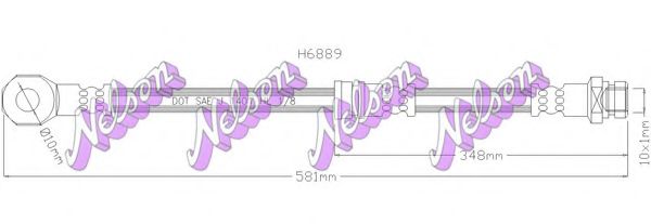 Тормозной шланг Brovex-Nelson H6889