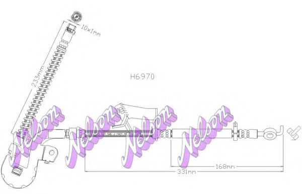 Тормозной шланг Brovex-Nelson H6970