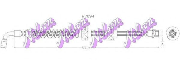 Тормозной шланг Brovex-Nelson H7094