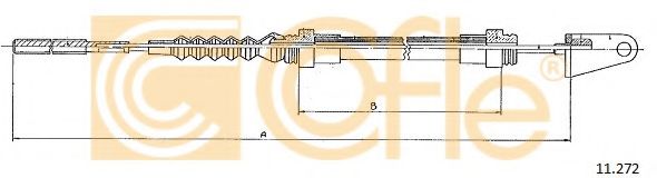 Трос, управление сцеплением COFLE 11272