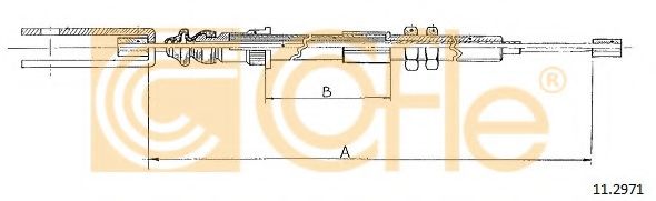 Трос, управление сцеплением COFLE 112971