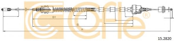 Трос, управление сцеплением COFLE 152820