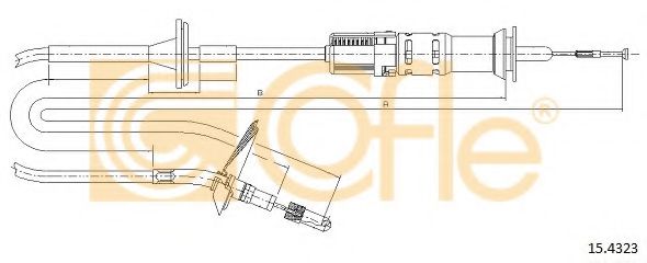 Трос, управление сцеплением COFLE 15.4323