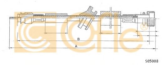 Тросик спидометра COFLE S05008
