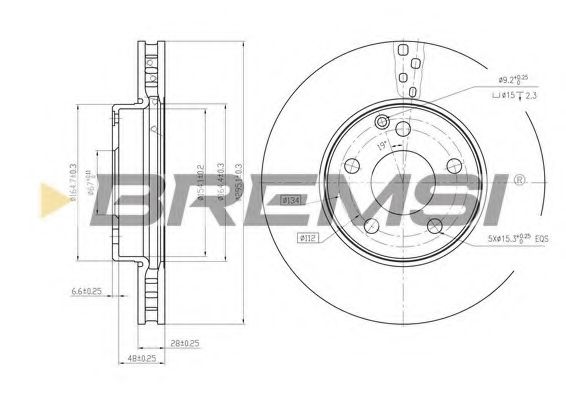 Тормозной диск BREMSI DBB252V