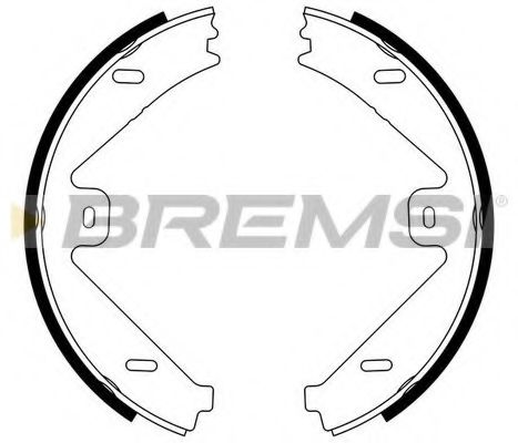 Комплект тормозных колодок, стояночная тормозная система BREMSI 2319