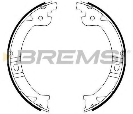 Комплект тормозных колодок, стояночная тормозная система BREMSI GF0429