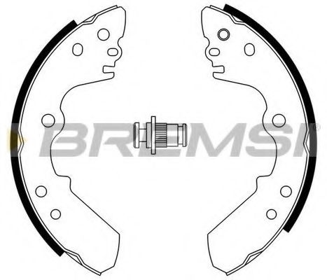 Комплект тормозных колодок BREMSI GF0750