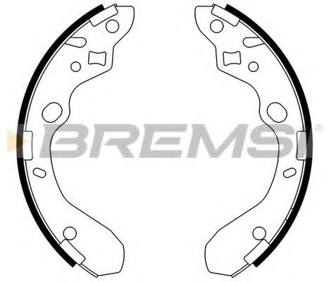 Комплект тормозных колодок BREMSI GF0792