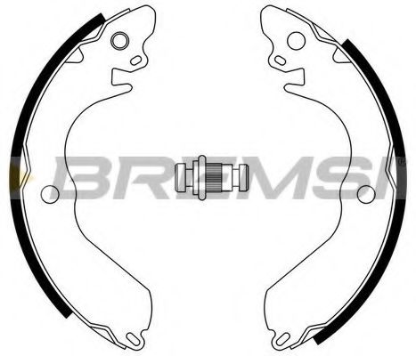 Комплект тормозных колодок BREMSI GF0817